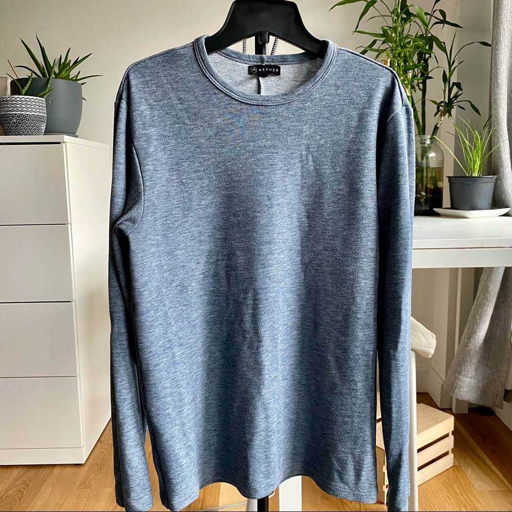 Blue-gray Aether sweater
